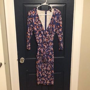 Ann Taylor Faux Wrap Dress Size 10